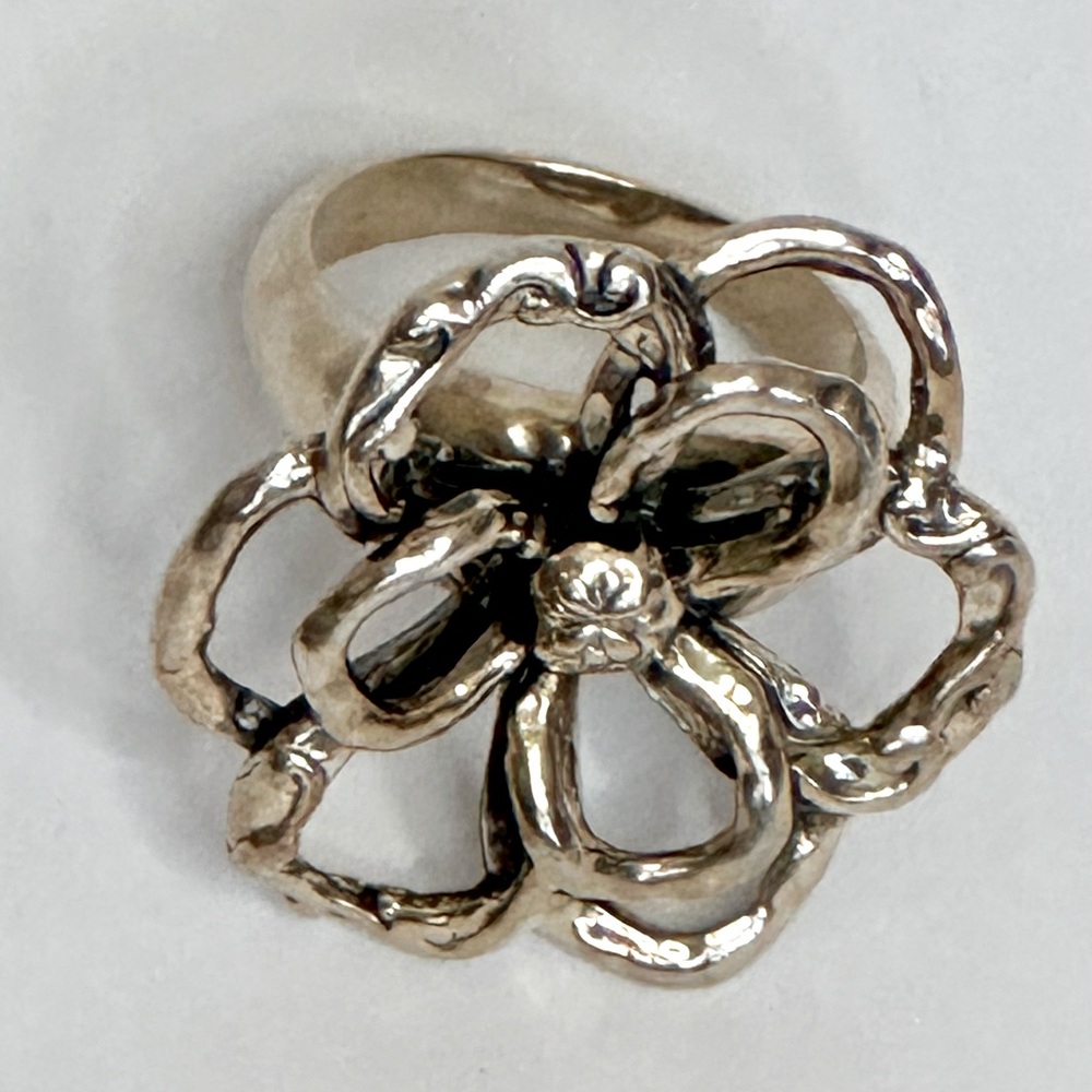 Silpada Sterling Silver Flower Power Ring R2784 Size 10